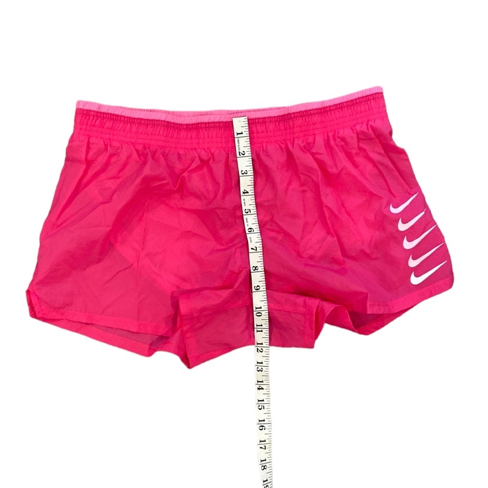NIKE Swoosh Shorts Run Pink Brief-Lined RunninG (DJ0927-607) Women’s Size Large - Picture 5 of 8